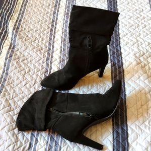 Black High-Heel Boots SIZE 11